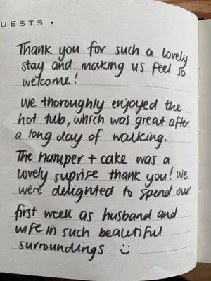 a letter from a woman complaining about a long day of waiting at Erw Fair in Arthog