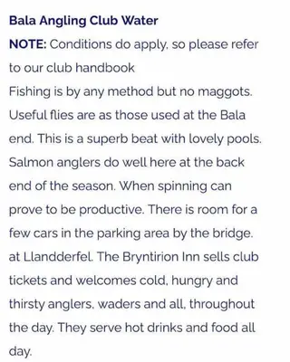 a screenshot of a text message about a balala singing club waternoteutions do at Lovely peaceful 2 bed cottage in Llandderfel