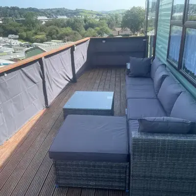 Haven on the Hill 2 Bed Caravan with Town Views of Aberystwyth F7