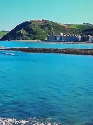 a view of a body of water at Hilltop Hideaway 2 Bed Caravan with Panoramic Town Scenery in Aberystwyth Holiday Village F8 in Aberystwyth