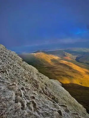 a view from the top of a mountain at Brecon serviced apartments- Kian Perrott Properties in Brecon