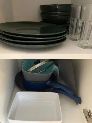 two pictures of a plate and a bowl and a sink at The Walkers' Cwtch in Ffestiniog
