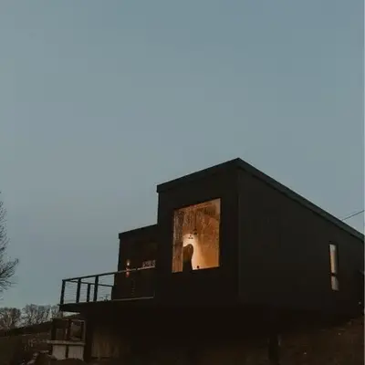 3 x bespoke built cabins with hot tubs