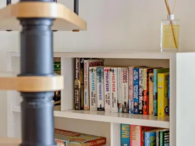 a book shelf filled with lots of books at 5 Bed in Craven Arms oc-95212 in Tugford