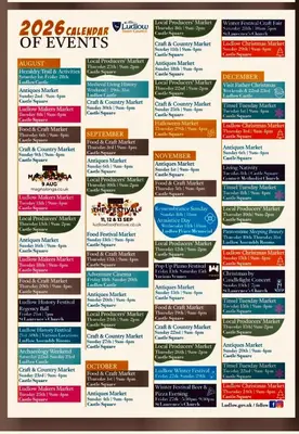 a poster of the chinese environs of events at Flower Cottage by Ludlow Castle with Onsite Parking in Ludlow