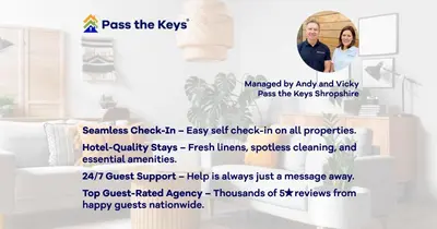 a flyer for the key chiropractor website with a picture of two women at 3 bedroom detached homesleeps 5 in Shrewsbury - Pass the Keys in Bicton