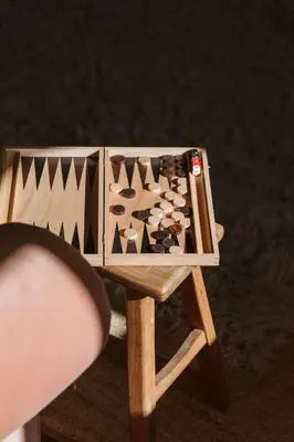 a toy wooden box filled with pieces of wood at River Cottage by Birch Stays in Glasbury