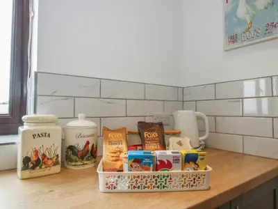 a tray of food sitting on top of a kitchen counter at The Firs in Shrewsbury