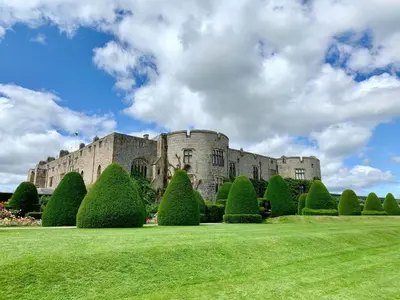 an old castle with a bunch of trees and bushes at 2 Bed in Carreghofa oc-t32530 in Llanymynech