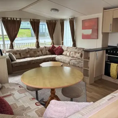 Clarach Bay Escape 3 Bedroom PetFriendly Caravan with Decking Sleeps 6