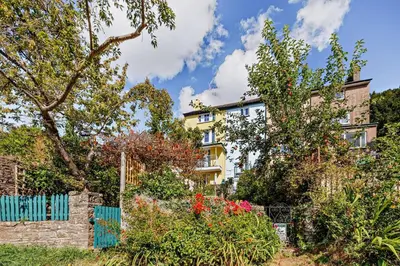 an apartment building with a garden in front of it at 2 Bed in Brecon oc-t32728 in Brecon