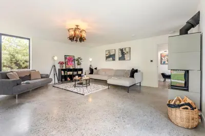 a living room with two couches and a chandelier at 3 Bed in Leominster oc-w34380 in Leominster
