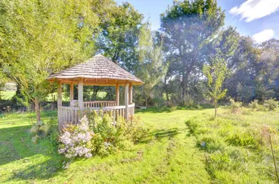 a gazebo in the middle of a field at 2 Bed in Crugybar oc-waw323 in Llansawel