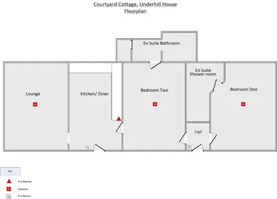 a schematic diagram of the proposed clinical centre at Courtyard Cottage in Oswestry