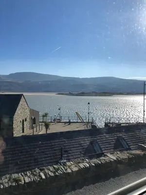 a view of a large body of water at Harbour Apartment in Barmouth