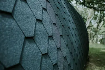 a close up of a wall with aagonal pattern at Snowdonia Mawddach Cabin and hot tub Glamping in Barmouth